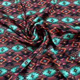 Foulard Deluxe en Satin 44x44'' - Brun Aztec
